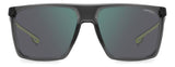 Carrera 4019/S Matte Blue Rectangular Men's Sunglasses 58mm