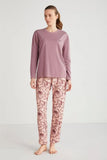 Catherine's 2626 Women's Pajama Set in Dusty Rose