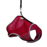 Cattie Air Mesh Cat Harness and Leash Set Red Medium 25-35cm