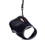 Cattie Air-Mesh Cat Harness and Leash Set Black Small 20-30cm