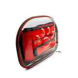 Cattie Red Transparent Panoramic Pet Carrier Bag 30x40x35 cm