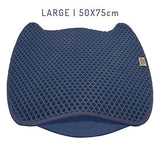 Cattie Functional Litter Trapping Cat Mat Navy Blue 50 x 75 cm
