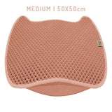 Cattie Pink Dual-Layer Litter Trapping Mat 50 x 50 cm