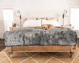 PupProtector™ Summer Short Fur Waterproof Throw Blanket - Charcoal Grey