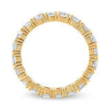 14K Yellow Gold 2.00 Cttw Shared Prong Set Round Cut Diamond Eternity Band (J-K Color, VS1-VS2 Clarity) - Ring Size 6.75