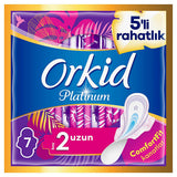 Orkid Platinum Winged Hygienic Pads for Women - Comfort & Protection, 7 Count