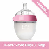 Comotomo Anti-Colic Silicone Baby Bottle Slow Flow Pink 150 ml