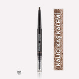 Flormar Angled Eyebrow Pencil with Brush - Precise Definition, Natural Look, 4 Shades Available