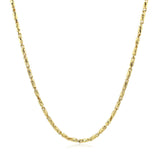 Diamond Cut Fancy Links Pendant Chain in 14k Yellow Gold (1.5mm)