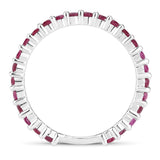 1.04 Carat Genuine Ruby .925 Sterling Silver Ring