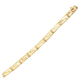 14k Yellow Gold Greek Fret Design Fancy Bracelet