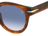 David Beckham DB 7041/S Flat Blue Square Men's Sunglasses