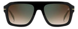 David Beckham DB 7127/S Brown Square Men's Sunglasses 54mm