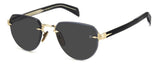 David Beckham DB 7144/S Grey Men's Sunglasses 55mm