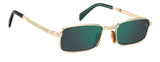 David Beckham DB 99/ORIGAMI Green Men's Sunglasses 53mm