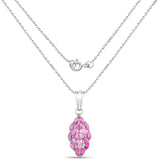1.66 Carat Genuine Ruby .925 Sterling Silver Pendant