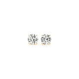 1 cttw Certified IGI Lab Grown Round Diamond Stud Earrings 14k Yellow Gold (G/VS2)