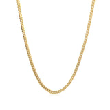 10k Yellow Gold Classic Solid Miami Cuban Chain (3.20 mm)
