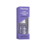 Flormar 4 In 1 Complete Care Nail Strengthener & Nourisher - 4-in-1 Nail Care, Shiny Finish, Nourishing Formula