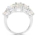 2.16 Carat Genuine Ethiopian Opal .925 Sterling Silver Ring