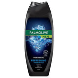 Palmolive Men Pure Arctic Body Wash 500ml - 4-in-1 Formula | Freshness