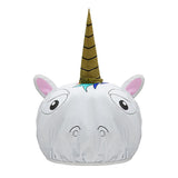 Eklips Unicorn Hair Bonnet - Waterproof Hair Protection for Curly Hair, Shower Cap with Elastic Band