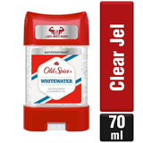 Old Spice Whitewater Clear Gel Roll-On Deodorant for Men - 70 ml, Invisible Protection & Fresh Scent