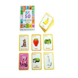 Diytoy First 50 Words Educational Flash Cards for Toddlers
