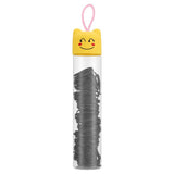 Eklips Black Tube Elastic Hair Ties Assorted Pack