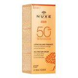 Nuxe Sun Creme Fondante Visage Haute Protection Spf50 - Non-Comedogenic Facial Sunscreen with Moisturizing Benefits
