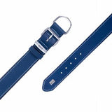 Doggie Comfort Leather Dog Collar Royal Blue 3.5x55 cm