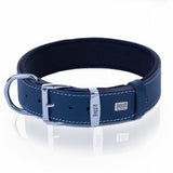 Doggie Comfort Leather Dog Collar Royal Blue 3.5x60 cm