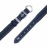 Doggie Comfort Leather Dog Collar Black Padded 45cm