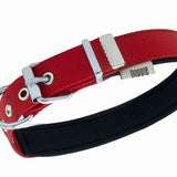 Doggie Comfort Woven Red Dog Collar for Medium Breeds 2.5x45 cm