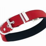 Doggie Comfort Woven Red Dog Collar for Large Breeds 60cm