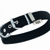Doggie Comfort Woven Dog Collar Black 2.5x50 cm