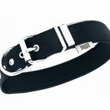 Doggie Comfort Nylon Dog Collar Black Large Breed 42-50cm