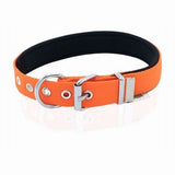 Doggie Comfort Woven Dog Collar Orange 2.5x42-50 cm