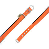 Doggie Comfort Woven Orange Dog Collar Small 2 x 30-35 cm