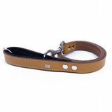 Doggie Comfort Classic Leather Dog Leash Camel 2.5x120 cm