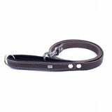 Doggie Comfort Classic Leather Dog Leash Brown 2x140 cm
