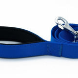 Doggie Comfort Classic Woven Dog Leash Royal Blue 3x100 cm