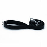 Doggie Comfort Classic Woven Dog Leash Black 2.5x120 cm