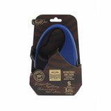 Doggie Soft Series Retractable Dog Leash Blue Small