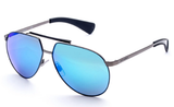 Dolce & Gabbana 2152 Gunmetal Mirror Lens Sunglasses 61mm