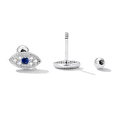 925 Sterling Silver & Pavé Setting CZ Earrings