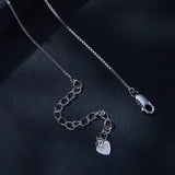 925 Sterling Silver Necklace with 1 Carat Moissanite - 400mm Length for Women