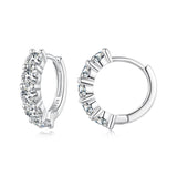 925 Sterling Silver 0.20 Carat Moissanite Earrings for Women
