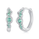 925 Sterling Silver Pave Setting CZ Earrings for Women