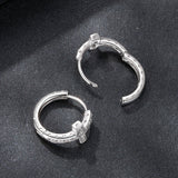 925 Sterling Silver Moissanite Earrings 1.3cm for Women